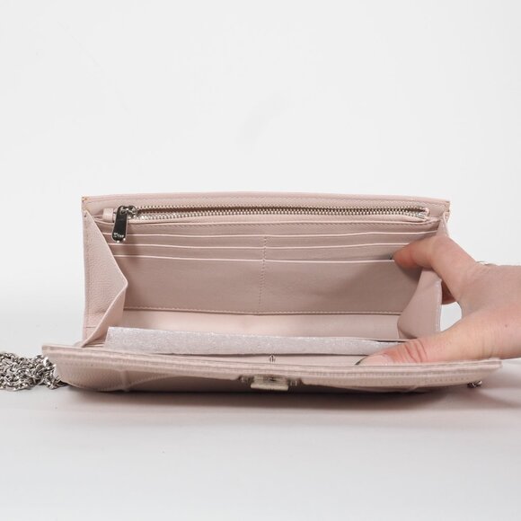 Christian Dior Diorama Wallet on Chain in Blush Grained Calfskin - Picture 11 of 14